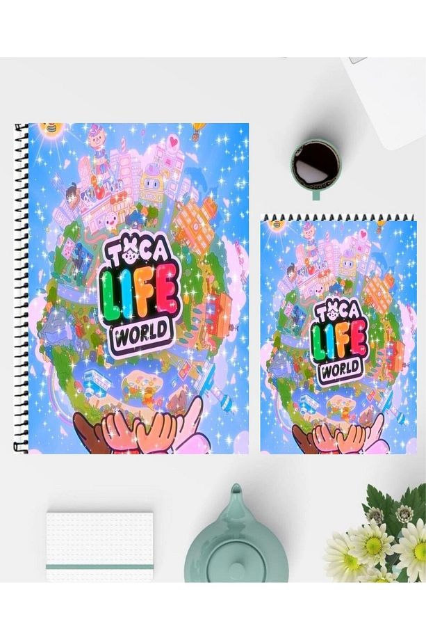 Toca Life World A5 Defter ve A6 Not Defteri Özel Tasarım Çizgisiz Defterler - 1