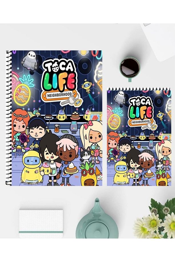 Toca Life World A5 Defter ve A6 Not Defteri Özel Tasarım Çizgisiz Defterler - 1