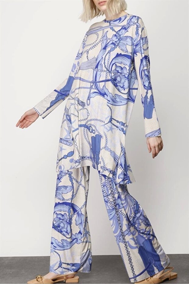 Starfish Complex Pattern Trousers - 1