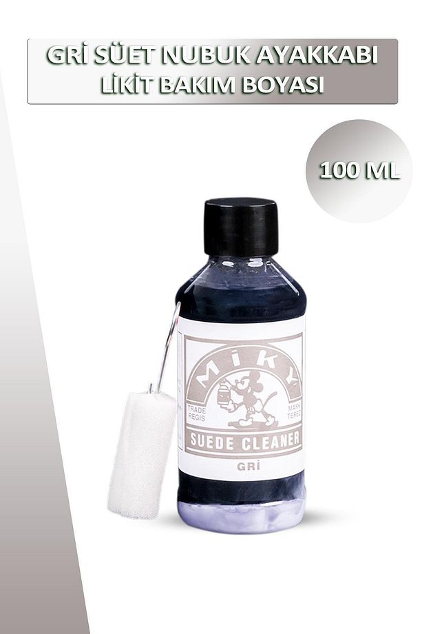 Bağcık Miky Gri Süet Nubuk Likit Ayakkabı Bakım Boyası 100 ml Set - 2