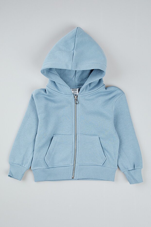 Girl's Zippered Sweat Top