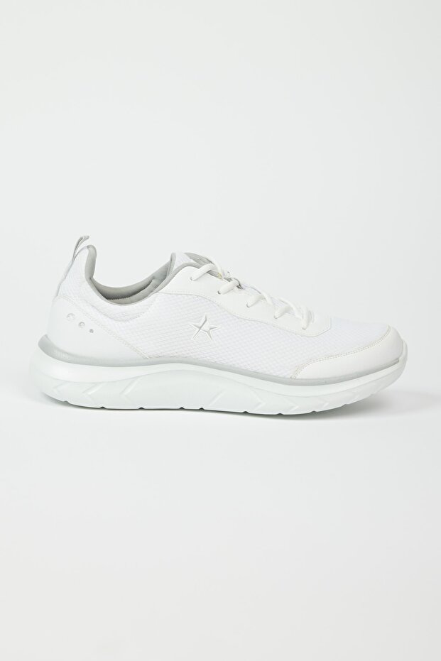 Erkek Beyaz Rahat Taban Sneaker Spor Ayakkabı - 1