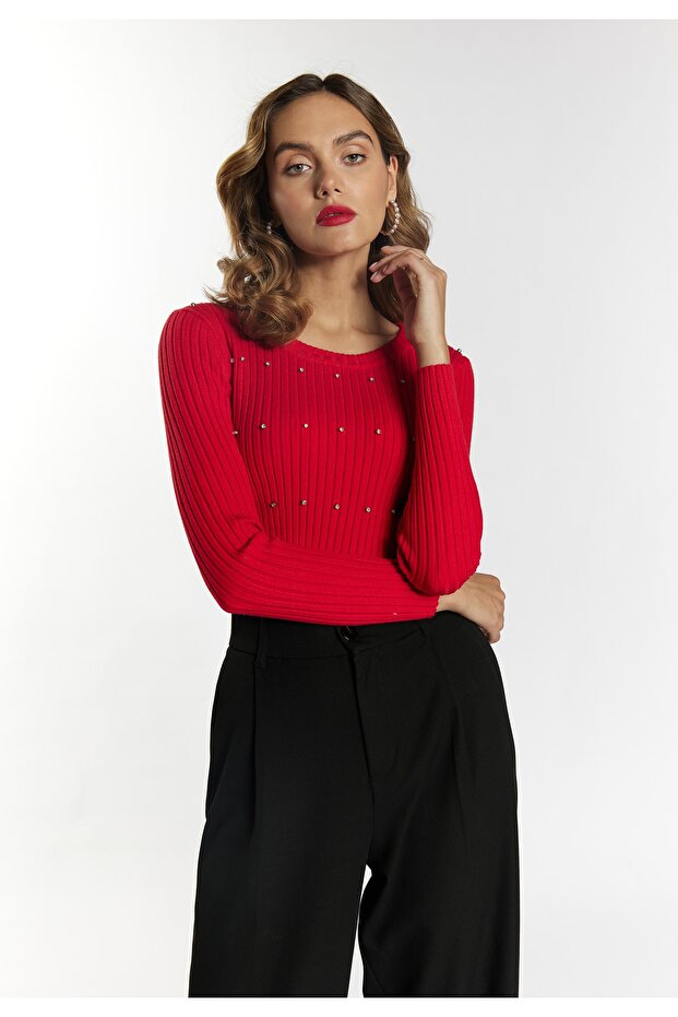 Svetr s imane strass-Steinen - 2