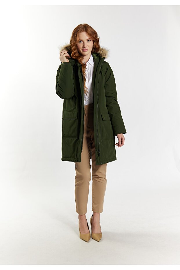 Winterparka mit Kunstfell - 1