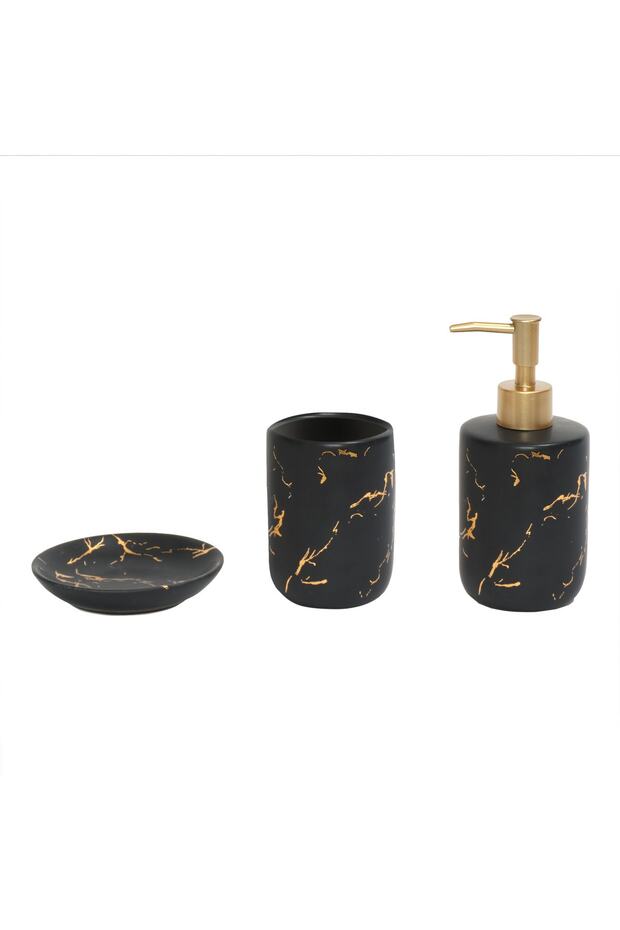 Marco 3 Piece Black Bathroom Set