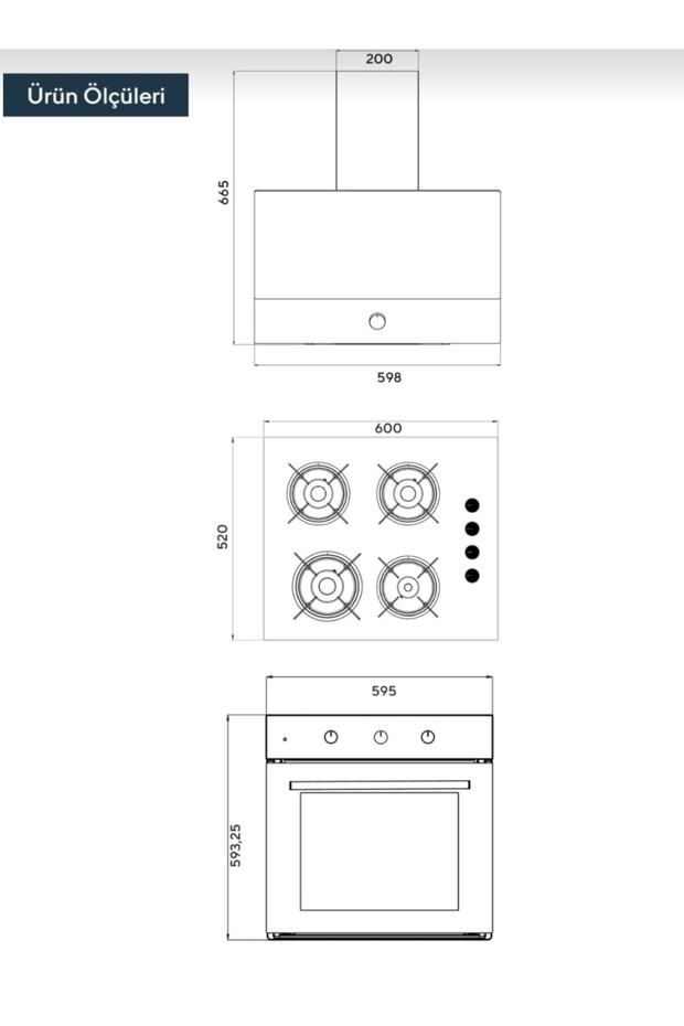 siyah ankastre set - 5