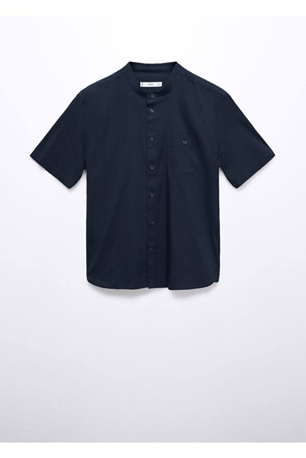 %100 pamuklu hakim yaka gömlek - 3