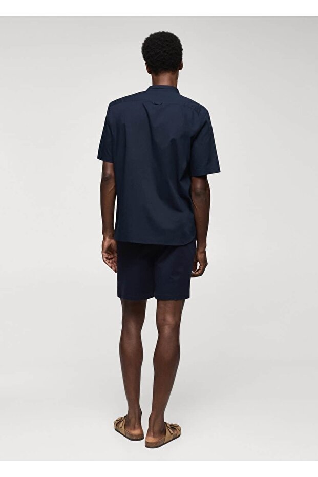 %100 pamuklu hakim yaka gömlek - 4