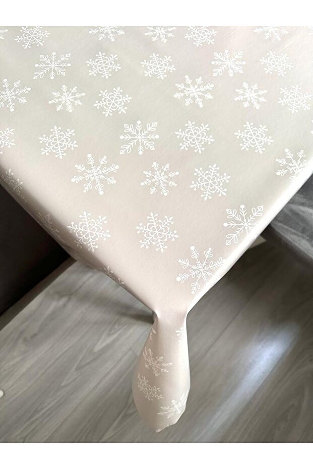 Snowflake Patterned 1Class Imported PVC Tablecloth Erasable/washable - 3