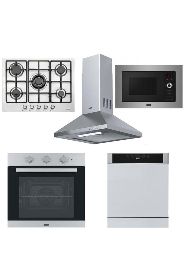 İnox Ankastre Set (FDL 6165 - FHNL 705 XS - FSL 82 H XS - FSL 20 XS - FDWS 614) - 1