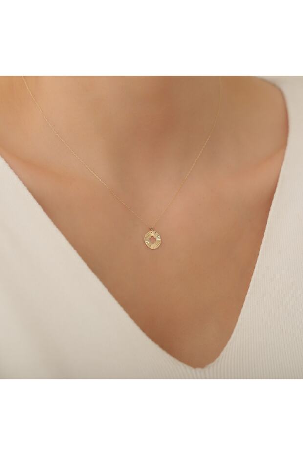 14 Ayar Yonca Kolye - 4