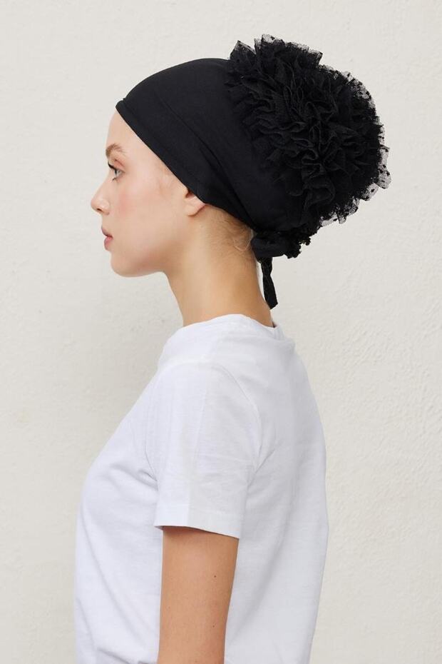 Topuzlu Bone Siyah - 3