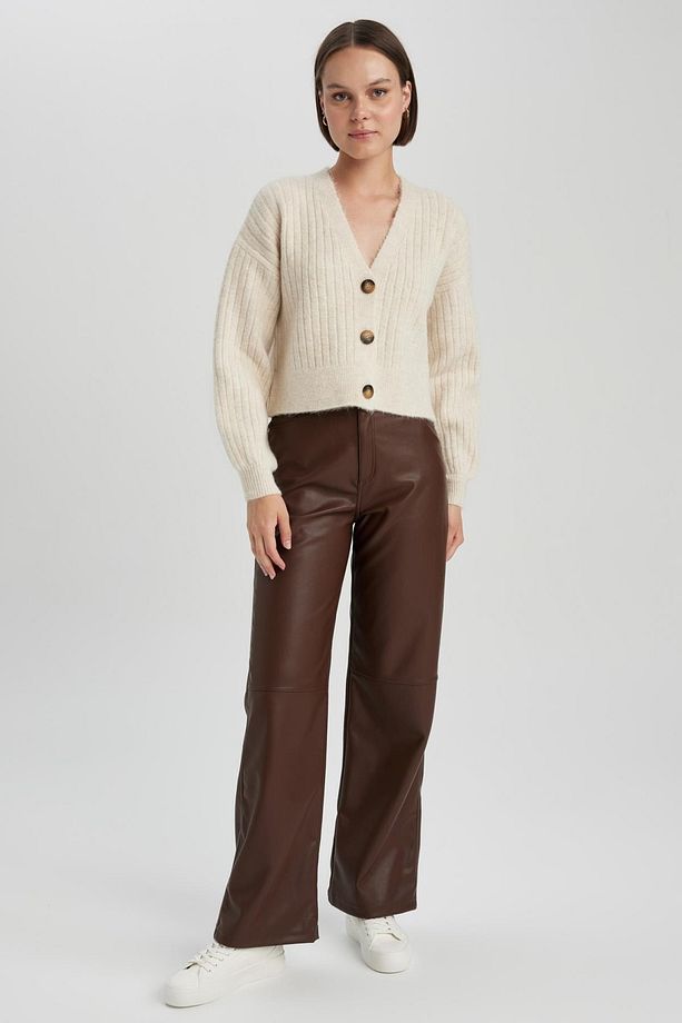 Regular Fit V Yaka Triko Hırka R1389az23wn - 2