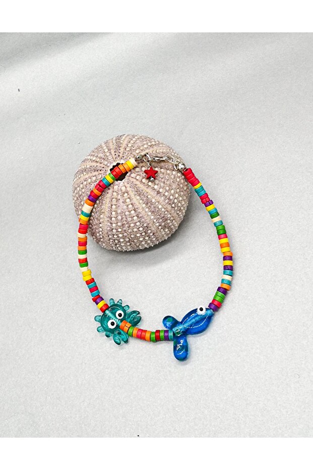 Murano Balık Yengeç Halhal - 1