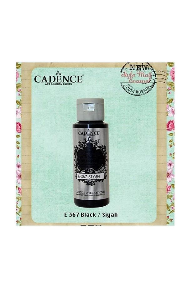 E-367 Style Matt Enamel Cam & Porselen Boyası 59 Ml. E-367 Siyah - 2