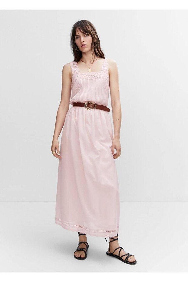 Işleme Detaylı Elbise - 2