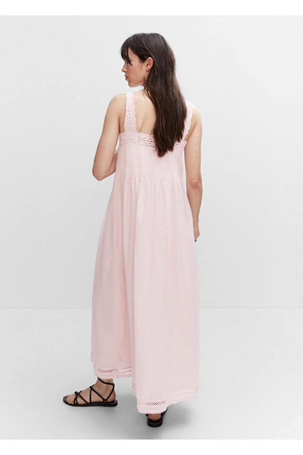 Işleme Detaylı Elbise - 4