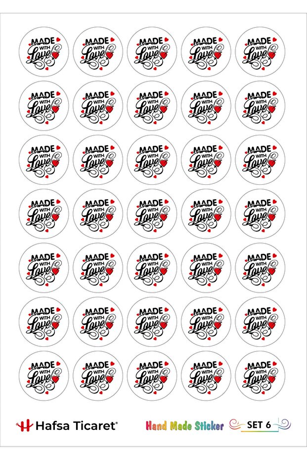 Hand Made Label 70 Pieces (2 Pages in A4 size)