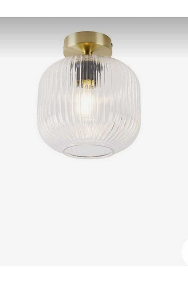 Mylights Duvar Aplik Rustik Vintage Şeffaf Cam Tavan Plofonyer Avize Mutfak Hol Otel Kafe Ofis Mimar - 1