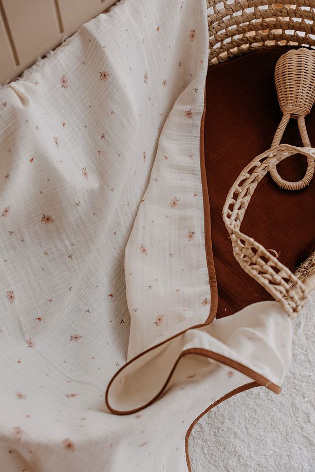 Müslin Örtü | Tiny Boho Florals - 1