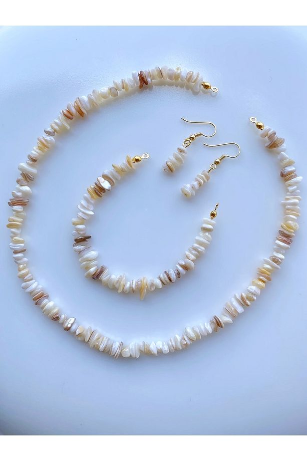 Sedef Kırıktaş Doğal Taş Set - 1