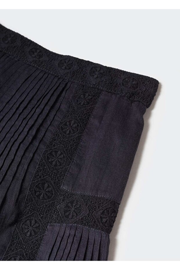 Volanlı Pamuklu Etek - 6