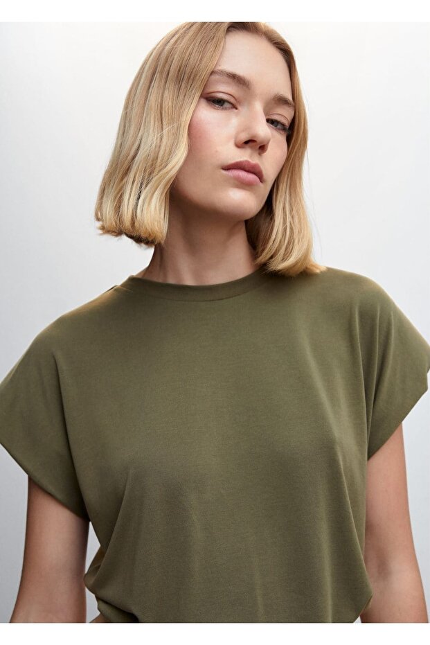 Oversize Modal Tişört - 5