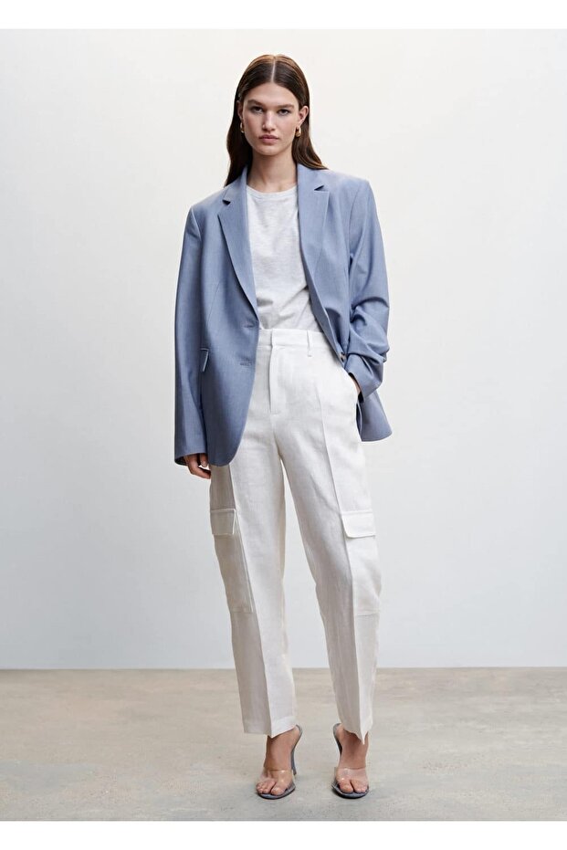 Keten Kargo Pantolon - 2