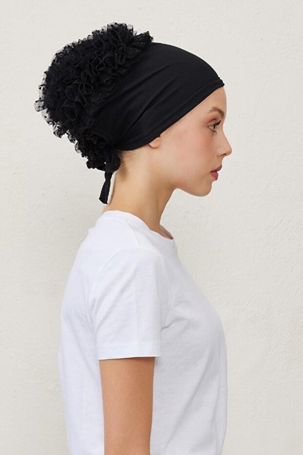 Topuzlu Bone Siyah - 2