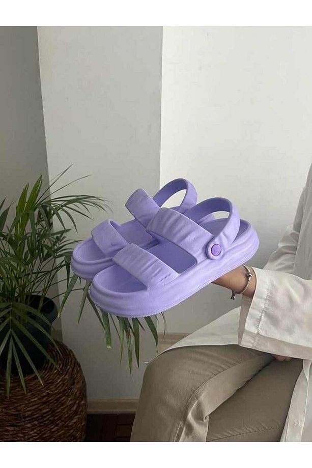 Çift Şerit Anatomik Taban Ultra Hafif Yumuşak Ve Esnek Kaydırmaz Plaj Bahçe Havuz Sandalet Terlik - 1