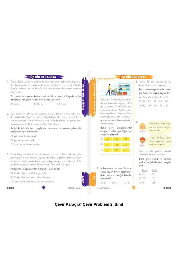2. Sınıf Çevir Paragraf Çevir Problem/Çözüm Var/2'li Set - 3