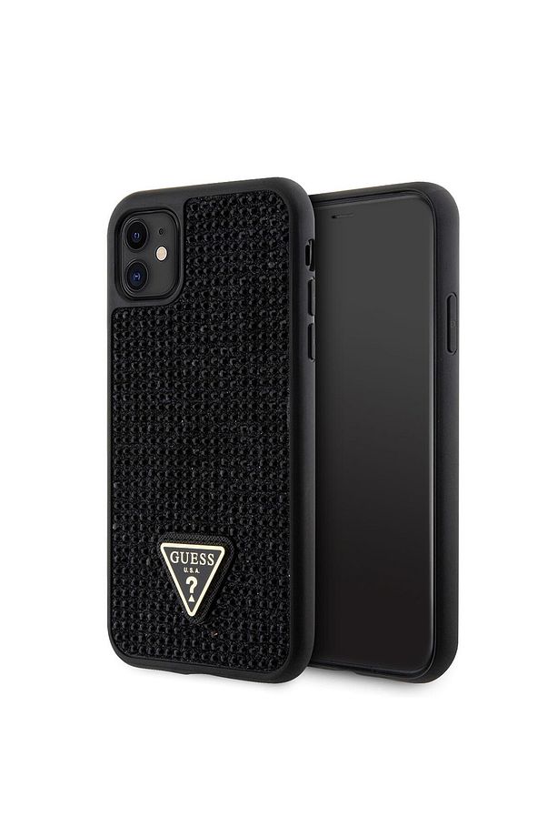 iPhone 11 Uyumlu Kılıf GUESS Taş İşlemeli Tasarım Kapak - 1