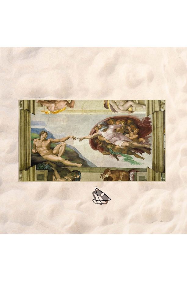 The Creation of Adam Plaj Havlusu - Pamuk - 1