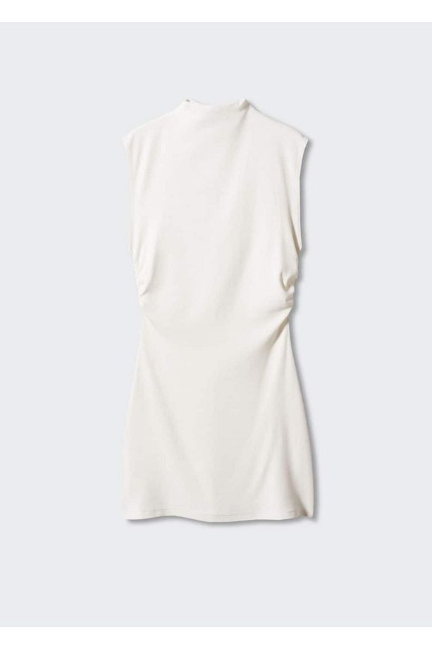 Drape Detaylı Elbise - 3