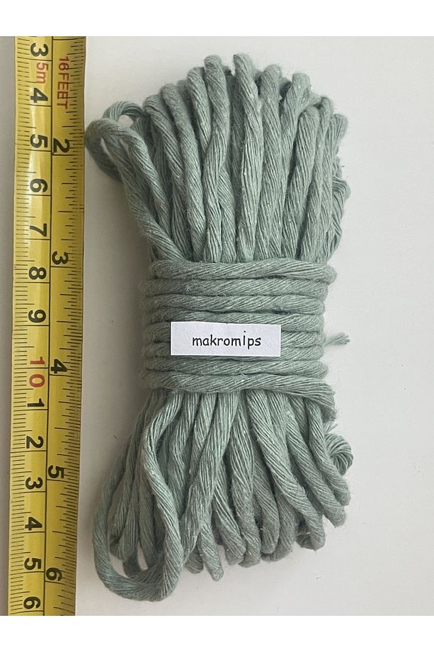 EN UCUZ MAKROME İP (10 metre ) TARANABİLİR TEK BURGULU ANAHTARLIK YAPRAK DUVAR DEKORU HOBİ İPİ - 1