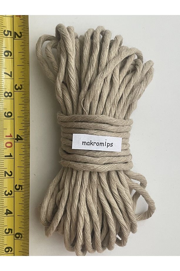 EN UCUZ MAKROME İP (10 metre ) TARANABİLİR TEK BURGULU ANAHTARLIK YAPRAK DUVAR DEKORU HOBİ İPİ - 1