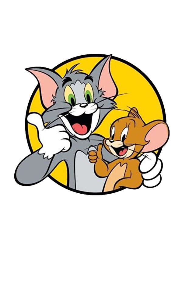 Cat and Mouse Car, Motorcycle, Helmet, Laptop, Glass Sticker 14X13 cm