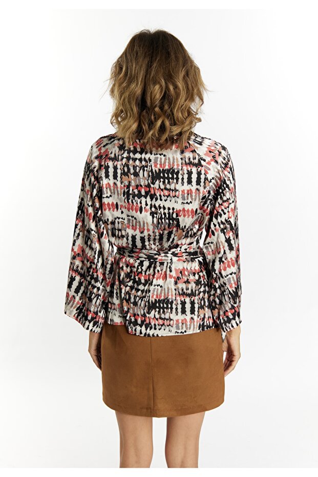 FESTIVAL Wrap blouse flesh - 4