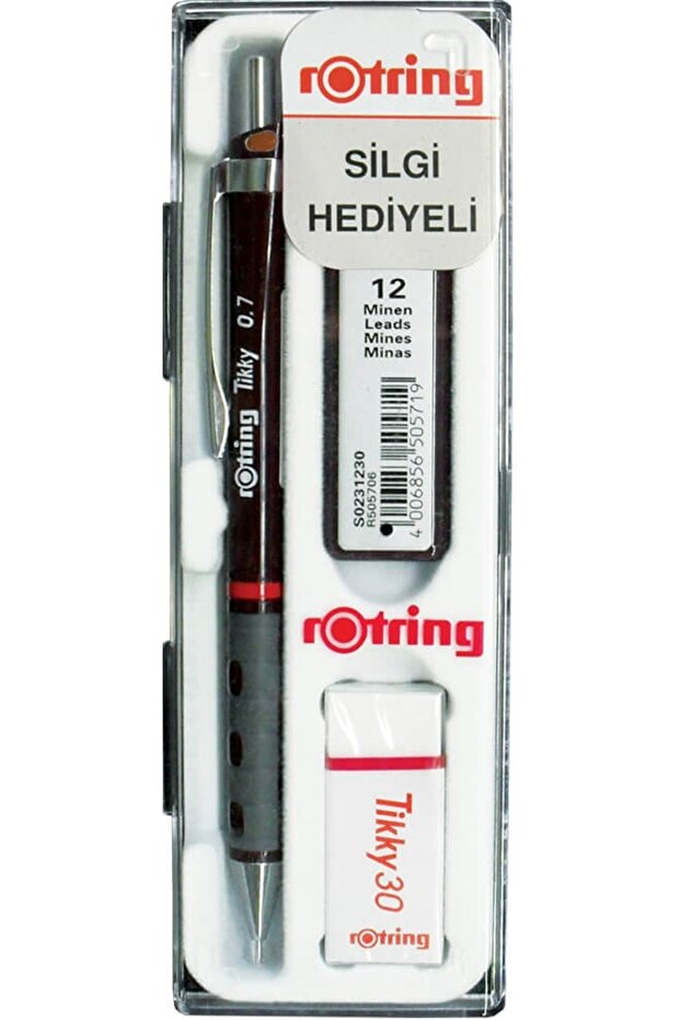 ROTRING TIKKY VERSATIL SCHOOL SET 0.7 Claret Red 1 Piece