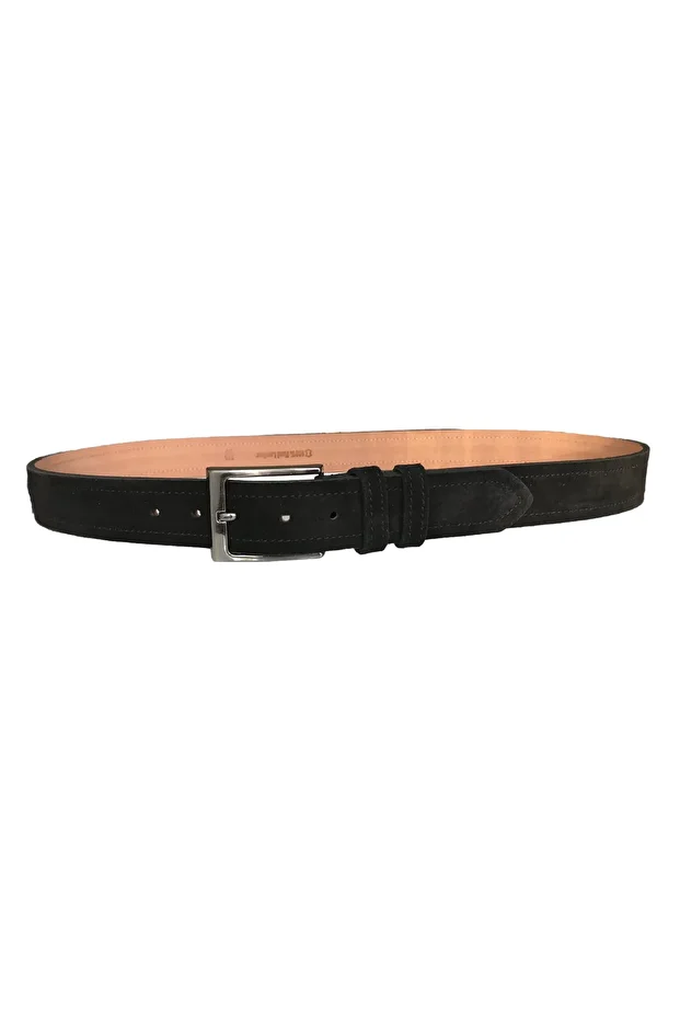 Hakiki Deri 2'li Set Süet Krem, Siyah Kemer 4cm=tyc00203896709 - 6