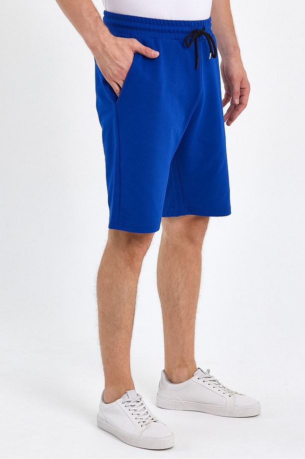 Erkek Saks Standart Fit Normal Kesim Casual Örme Şort - 3