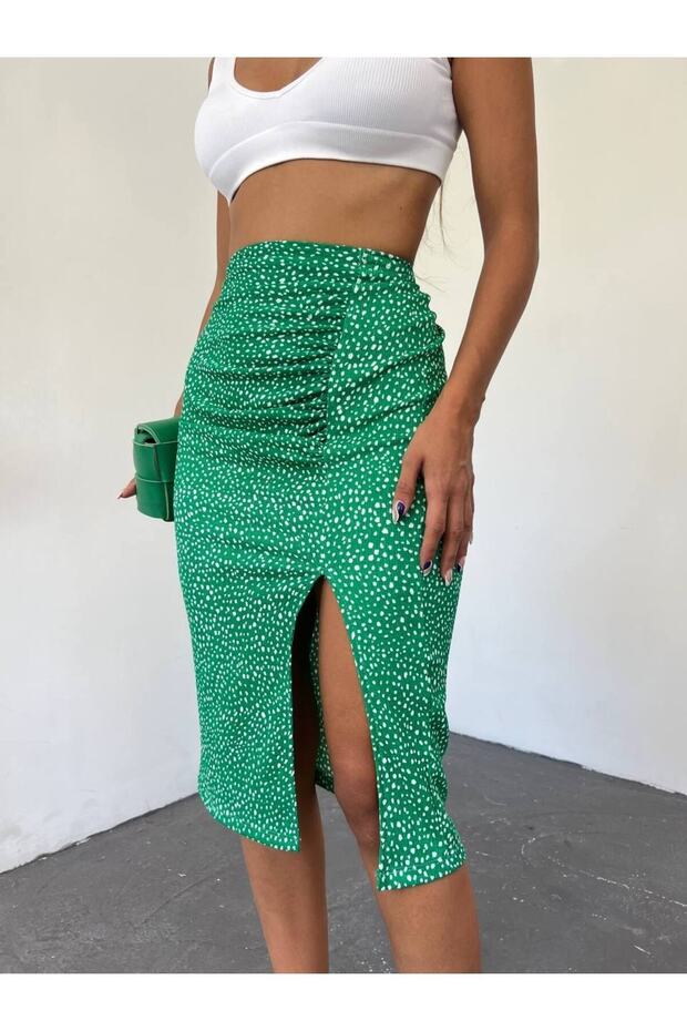 Bürümcük Fabric Slit Skirt