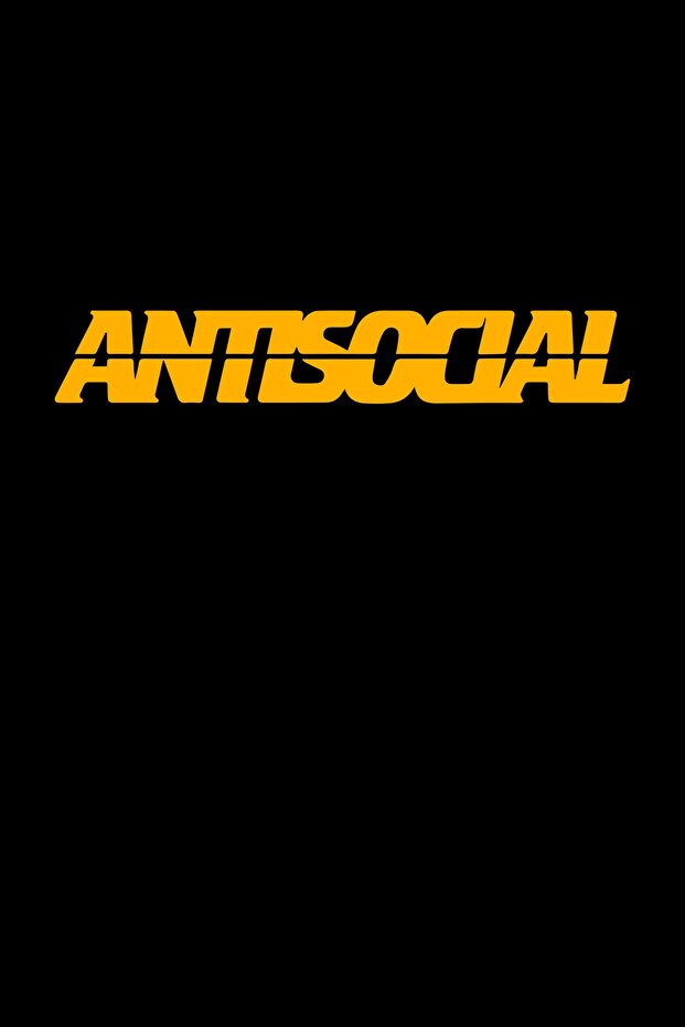 Antisocial Car, Motorcycle, Helmet, Laptop, Glass Sticker 57x10 Cm