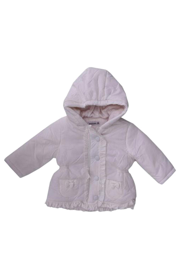 5701 İmperteks Kız Bebek Montu Krem 6-9 Ay Ib20948 - 1