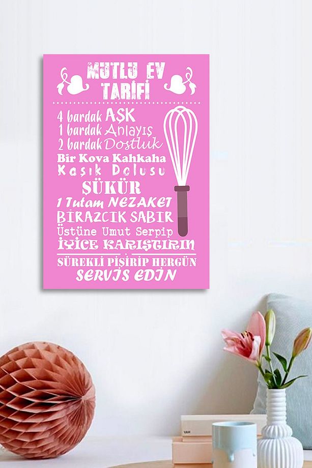 Ev Kuralları Mdf Tablo - 1