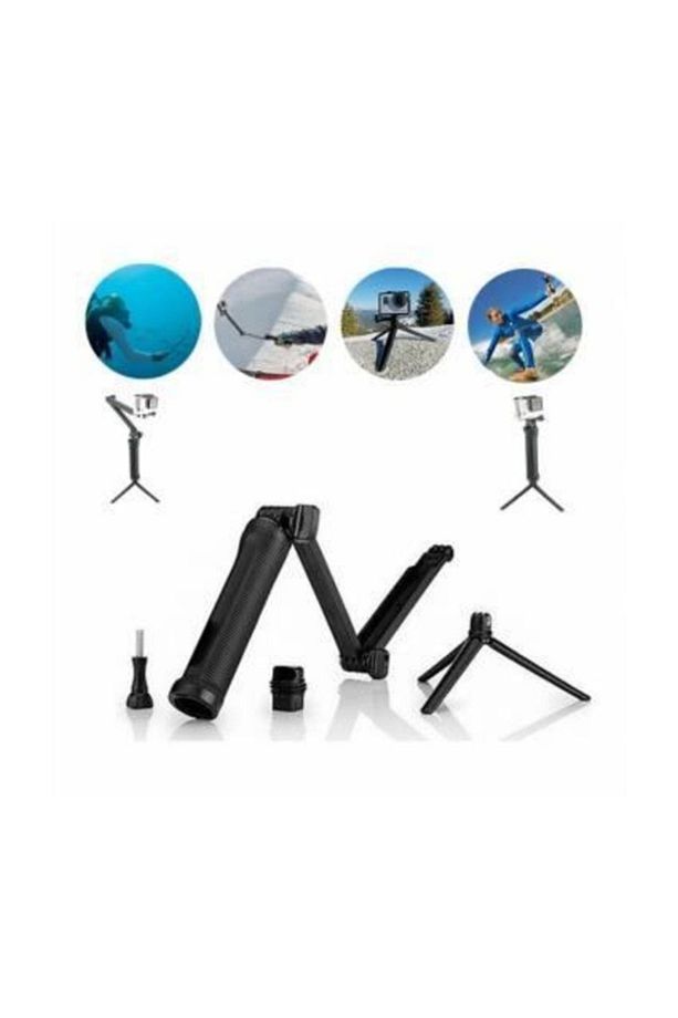 EKEN H9 H9R H8R V8s 3 Yollu Monopod 5GPRAFAEM001 3 Way Selfie - 7