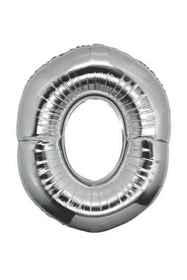 O Letter Silver Foil Balloon 40 inches 100 cm