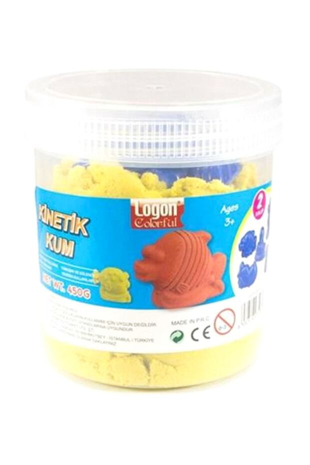 Kinetik Kum Sarı 450 Gr + 2 Kalıp L6005S - 1