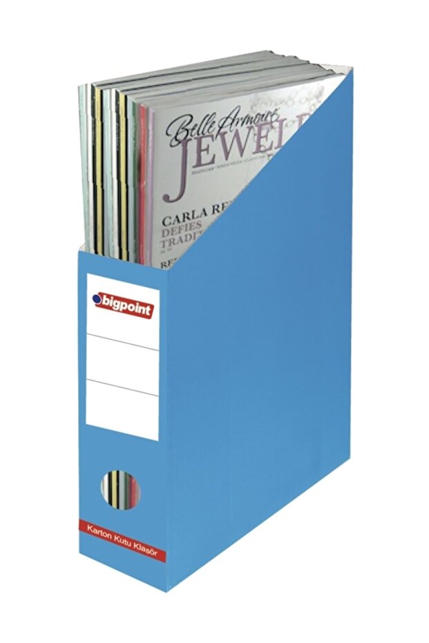 Mavi Karton Kutu Klasör - 1