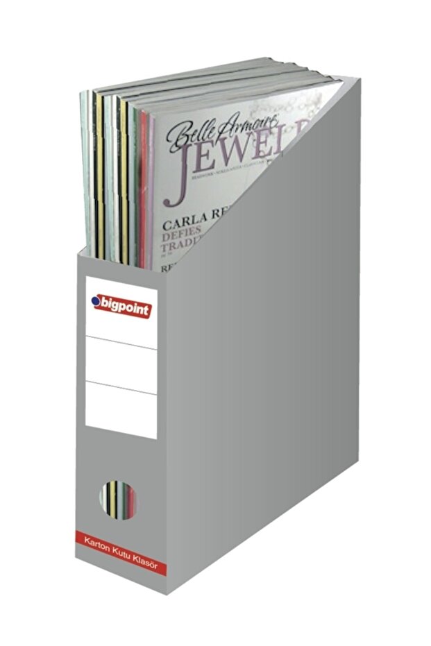 Karton Kutu Klasör Gri - 1